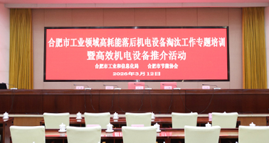 沃弗永磁深度参与合肥市工业领域高耗能落后机电设备淘汰工作专题培训暨高效机电设备推介活动