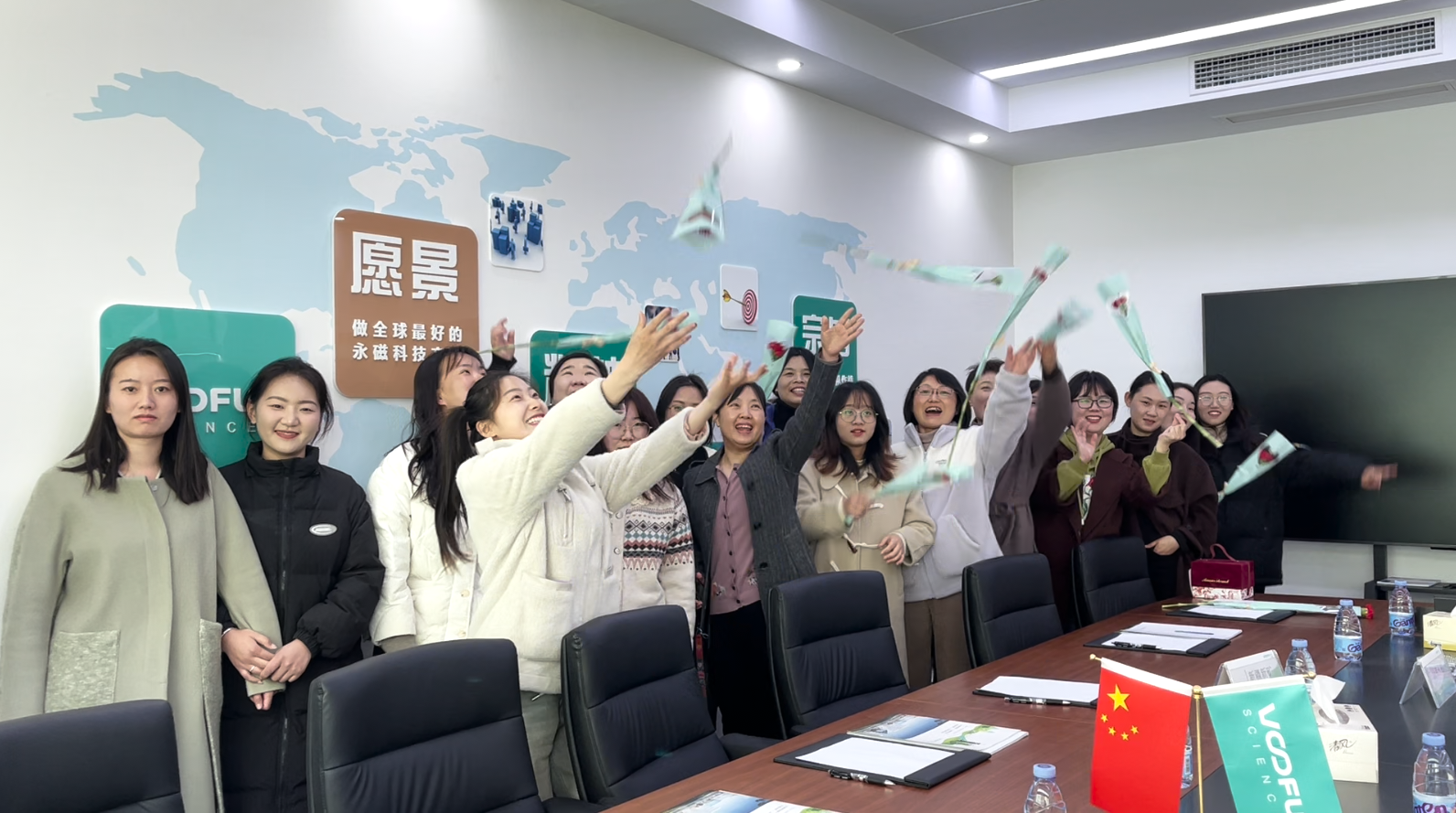 春风和煦，芳华如你 沃弗永磁科技祝全体女员工妇女节快乐！